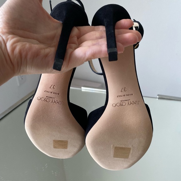 New JIMMY CHOO Sacora suede sandals 37 $1,195 - Picture 14 of 14